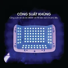 Máy Hơ Gel SUN MATE-60 T10 Cao Cấp Công Suất 380W - 90 đèn LED/UV Hơ Siêu Khoẻ ( Chính Hãng Bảo Hành )