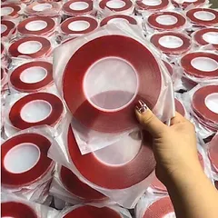 Băng dính đỏ 10m băng dính trong đa năng dán Nailbox , làm Fan mi đang năng ngành nail mi