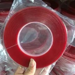 Băng dính đỏ 10m băng dính trong đa năng dán Nailbox , làm Fan mi đang năng ngành nail mi