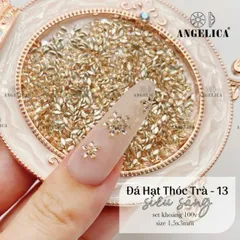 Set 100V Đá Hạt Thóc Mini ANGEL Tạo 1001 Mẫu Nail Xinh - Đá Úc Siêu Sáng Bền Chính Hãng