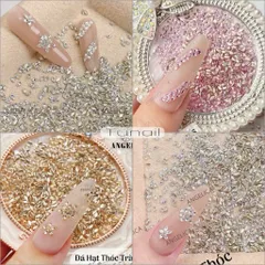 Set 100V Đá Hạt Thóc Mini ANGEL Tạo 1001 Mẫu Nail Xinh - Đá Úc Siêu Sáng Bền Chính Hãng
