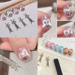 Thanh tạo hình Gấu Thỏ Tim nail - Nam châm tạo hình sơn mắt mèo Nail mẫu HO.T