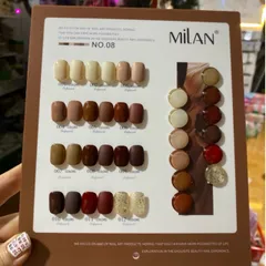 Set sơn nâu Milan 12 tông màu thời thượng cực HO.T chất siêu đặc đẹp ( Tặng kèm bảng màu )