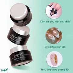 Gel thuỷ tinh Vinimay_Gel trong vẽ nổi chà tráng gương đa năng hàng chính hãng