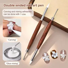 Cọ Nặn Gel Cán Gỗ Hai Đầu - Cọ Nặn Gel Nổi Tiện Ích Ngành Nail Chính Hãng  [ TÚ ANH NAIL ]