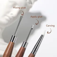 Cọ Nặn Gel Cán Gỗ Hai Đầu - Cọ Nặn Gel Nổi Tiện Ích Ngành Nail Chính Hãng  [ TÚ ANH NAIL ]