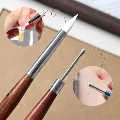 Cọ Nặn Gel Cán Gỗ Hai Đầu - Cọ Nặn Gel Nổi Tiện Ích Ngành Nail Chính Hãng  [ TÚ ANH NAIL ]