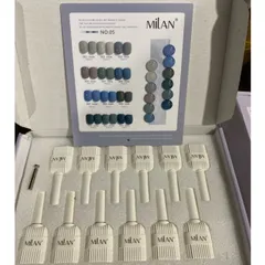 Set sơn gel Milan 12 màu xanh lục lam chất siêu đặc đẹp HO.T ( Tặng kèm bảng màu )