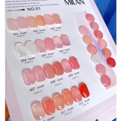 Set thạch hồng Milan 12 màu siêu đẹp mẫu mới cực HOT ( Tặng kèm bảng màu xịn chuẩn hãng )