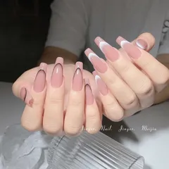 Sticker hình dán tạo fench ombre nail đủ màu siêu Hot