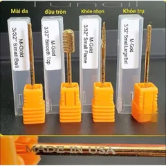 Đầu mài móng Titan mạ vàng USA siêu bén bền - mài siêu êm thiết kế bo đầu không phạm da - Không nóng rát HÀNG CHUẨN