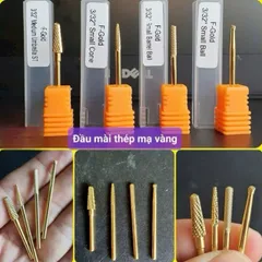 Đầu mài móng Titan mạ vàng USA siêu bén bền - mài siêu êm thiết kế bo đầu không phạm da - Không nóng rát HÀNG CHUẨN