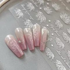 [ HOT ] Sticker nail hình dán lụa 5D mẫu mới siêu đẹp