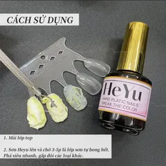 Chai dung dịch Nước phá gel bột Heyu Phonic 2 in 1 siêu tốc không nóng rát chính hãng