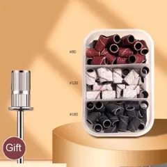 Hộp 60 giấy nhám lắp đầu mài đủ size Phá nhám mịn móng giúp bộ móng siêu bền đẹp