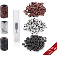Hộp 60 giấy nhám lắp đầu mài đủ size Phá nhám mịn móng giúp bộ móng siêu bền đẹp