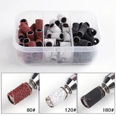 Hộp 60 giấy nhám lắp đầu mài đủ size Phá nhám mịn móng giúp bộ móng siêu bền đẹp