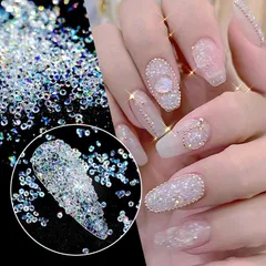 Hũ đá rắc móng design nail siêu sáng đẹp đủ màu HOT