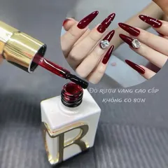 (HOT) Sơn gel thạch đỏ rươu vang CR chất siêu đặc đẹp chuẩn màu CHÍNH HÃNG chai 15ml