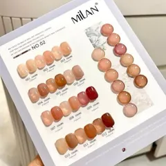 Set sơn thạch nâu 12 màu Milan mẫu mới đủ tông HO.T nhất (Tặng kèm bảng màu) HÀNG CHUẨN