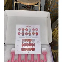 Set sơn thạch 12 màu Milan mẫu mới đủ tông HÓT hàng chuẩn đặc đẹp ( Tặng kèm bảng màu xịn )