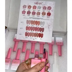 Set sơn thạch 12 màu Milan mẫu mới đủ tông HÓT hàng chuẩn đặc đẹp ( Tặng kèm bảng màu xịn )