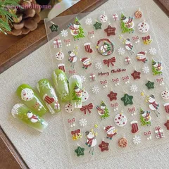 Sticker Noen Giáng sinh trang trí móng siêu đẹp mẫu Hot