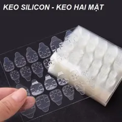 ( Giá sỉ ) Set 50 tấm dán Nailbox 24 miếng - Keo 2 mặt silicon dán Nailbox siêu chắc hàng chuẩn Loại 1