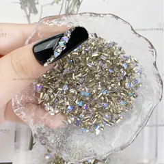 Đá khối super mini Angel đính đá chạy viền móng siêu sáng đẹp cao cấp đủ màu set 100v TÚ NAIL