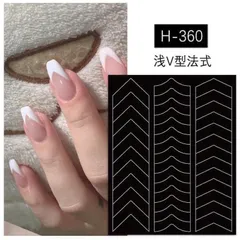 Sticker hình dán tạo fench dặm ombre nail nhiều kiểu mẫu mới siêu Hot