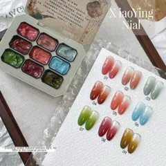 Khay gel dặm Ombre  - Gel vẽ , dặm ombre 9 màu cơ bản đa năng đủ tông HOT nhất ( Hàng chuẩn )