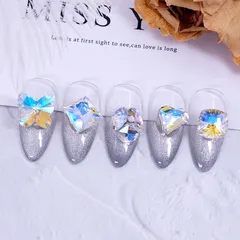 Đá khối chân lồi Angelica cao cấp đính móng siêu sáng đẹp không bong chân keo đính móng cực bền set 100v