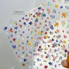 Sticker hình dán lụa 5D trang trí móng siêu phẩm mới nhất cực HOT