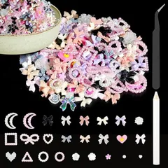 Set 50 cham nơ nail đính móng gắn nailbox siêu đẹp mix đủ mẫu siêu HOT