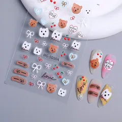 Sticker hình dán hoạt hình mẫu mới dán trang trí design nail siêu xinh