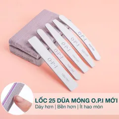 ( Giá sỉ ) Bịch 25 dũa dày OPI 2 mặt 100/180 đủ phom chuyên dụng làm móng chuẩn Loại 1 siêu cứng bền Ngành Nail