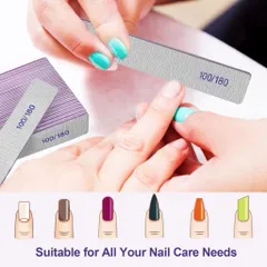 ( Giá sỉ ) Bịch 25 dũa dày OPI 2 mặt 100/180 đủ phom chuyên dụng làm móng chuẩn Loại 1 siêu cứng bền Ngành Nail