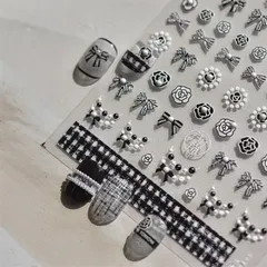 Sticker lụa 5D hình dán nổi tráng trí móng mẫu mới siêu đẹp ( HO.T )