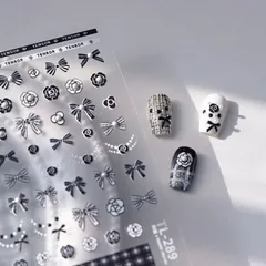 Sticker lụa 5D hình dán nổi tráng trí móng mẫu mới siêu đẹp ( HO.T )