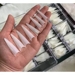 Móng Típ Nối Tre Hàn đủ phom Vuông ,Thang , Nhọn siêu mỏng dẻo đắp Gel Bột Nail 500 móng ( CHÍNH HÃNG )