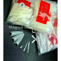 Móng Típ Nối Tre Hàn đủ phom Vuông ,Thang , Nhọn siêu mỏng dẻo đắp Gel Bột Nail 500 móng ( CHÍNH HÃNG )