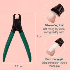 Kìm bấm móng thật - kìm cắt móng giả 2 in1 lưỡi thép không giả siêu nhẹ sắc bén dễ thao tác - TUNAIL