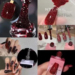Sơn nhũ flash đen đỏ vàng trắng lẻ 4 màu siêu sáng làm nền đá , sơn full ombre siêu sáng đẹp hàng chuẩn siêu HOT