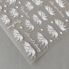 Sticker Nail hình dán lụa 9D trang trí móng mẫu mới siêu đẹp