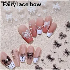 Sticker Nail hình dán lụa 9D trang trí móng mẫu mới siêu đẹp