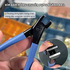 Kìm bấm móng thật - kìm cắt móng giả 2 in1 lưỡi thép không giả siêu nhẹ sắc bén dễ thao tác - TUNAIL