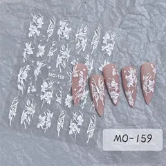 Sticker Nail hình dán lụa 9D trang trí móng mẫu mới siêu đẹp