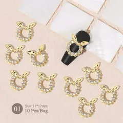 Set 30 charm kim loại cao cấp đính trang trí Nail siêu sáng đẹp cực HO.T