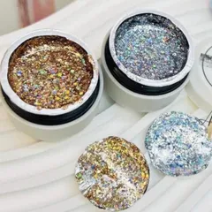 Gel nhũ vảy galaxy gel nhũ khổng tước siêu sáng design nail siêu Hot