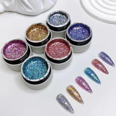 Gel nhũ vảy galaxy gel nhũ khổng tước siêu sáng design nail siêu Hot